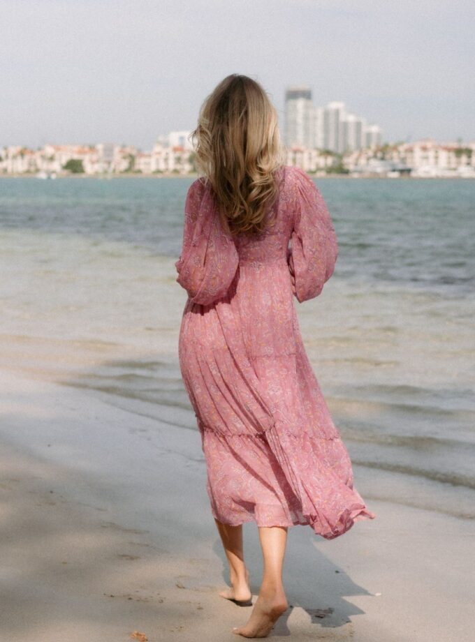 Adira Pink Maxi Dress