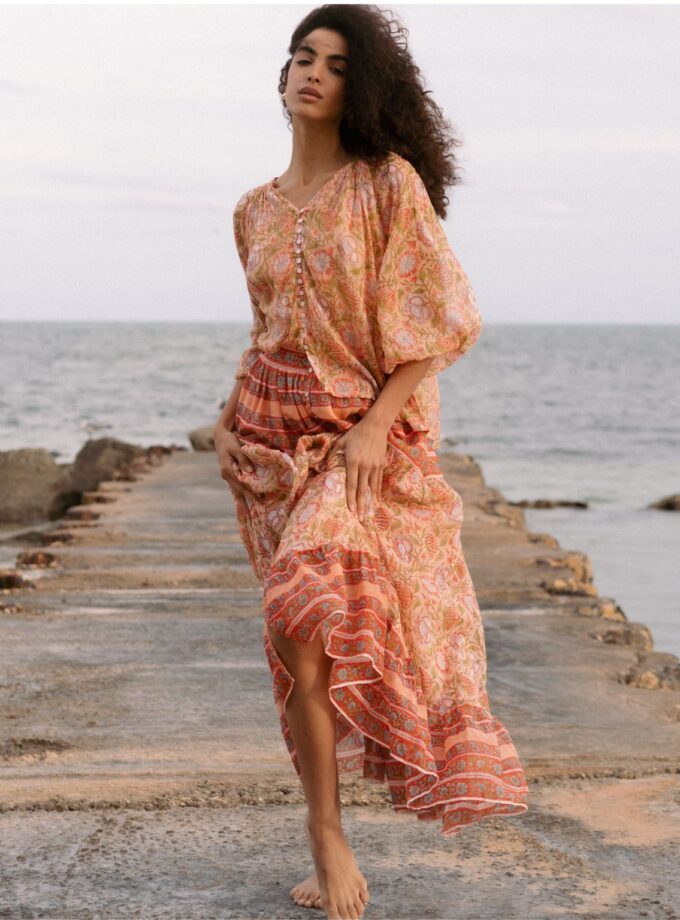 Elisa Off-Shoulder Maxi Dress